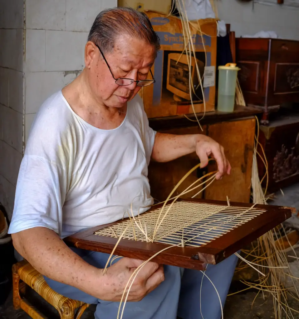 Artisan at work in Armenian Street