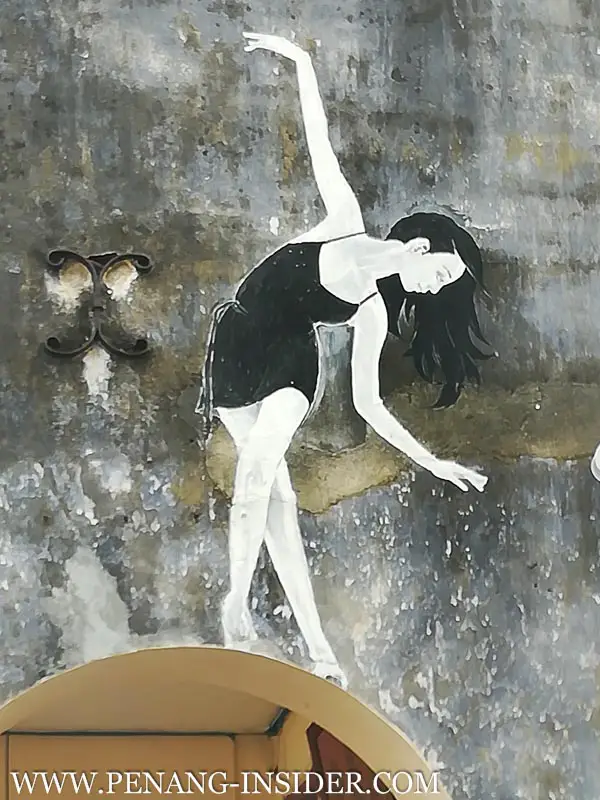 Penang Street Art Ballerina Love Lane