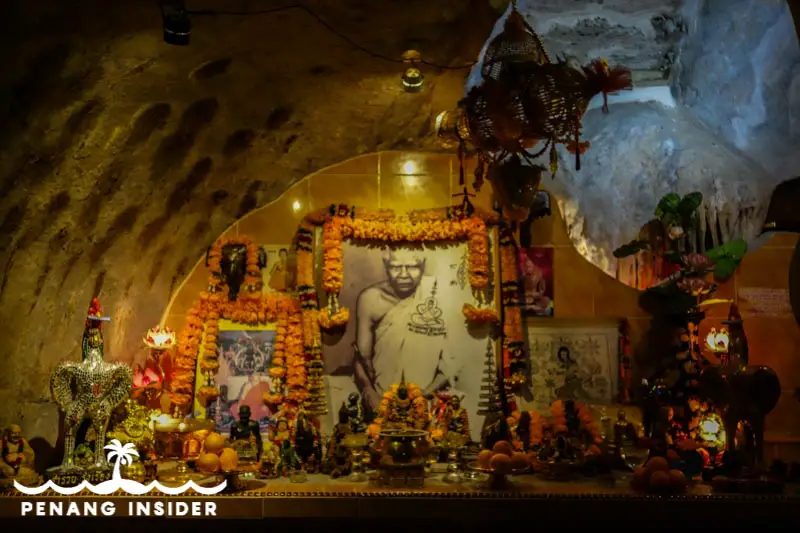 inside the Huat Tian Kong cave temple in Ipoh