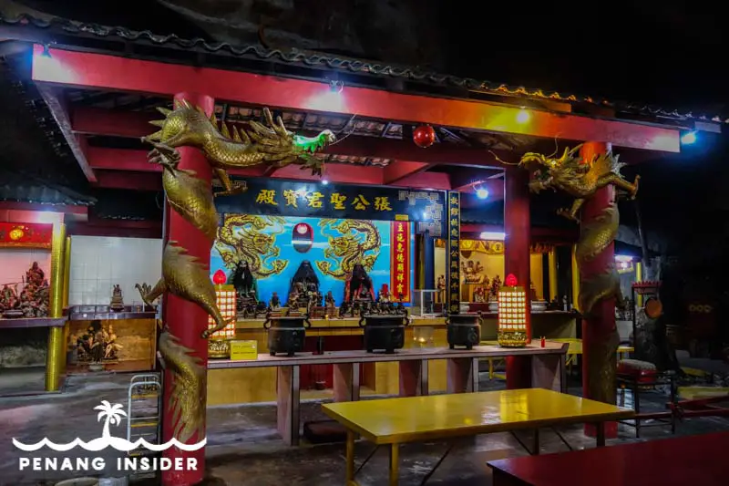 inside the Huat Tian Kong cave temple in Ipoh