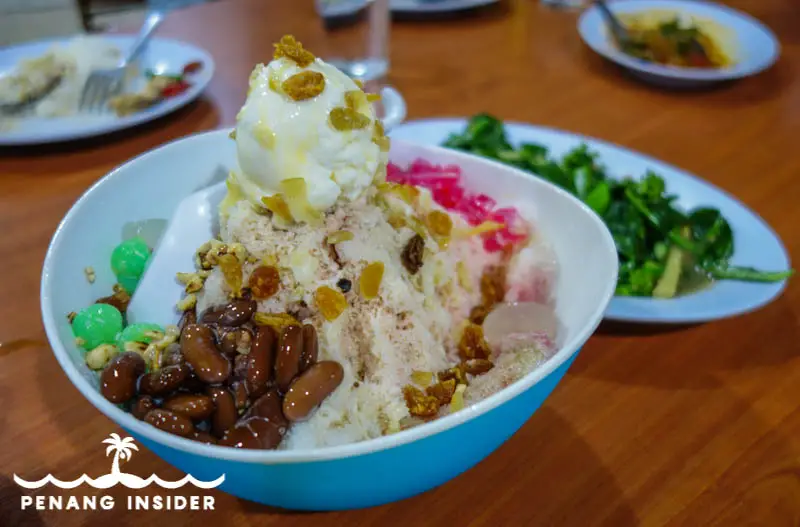 Larger than life ABC Ais Kacang at the New Club in Taiping