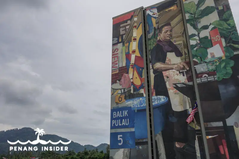 The other side of the container art in Balk Pulau's Kampung Teradang 