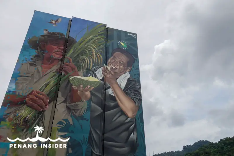 “The Joy of Harvest” by Leonard Siaw and Aries Kong Balik Pulau street art