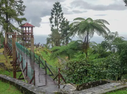Lookout point and hanging ridge at the top of Bukit Larut in Taiping, Perak, Malaysia