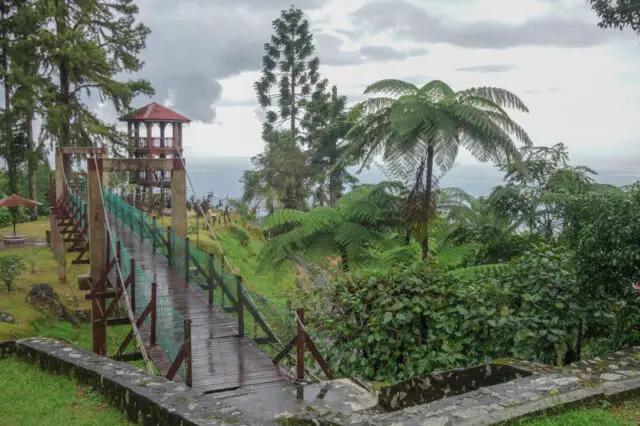 Lookout point and hanging ridge at the top of Bukit Larut in Taiping, Perak, Malaysia