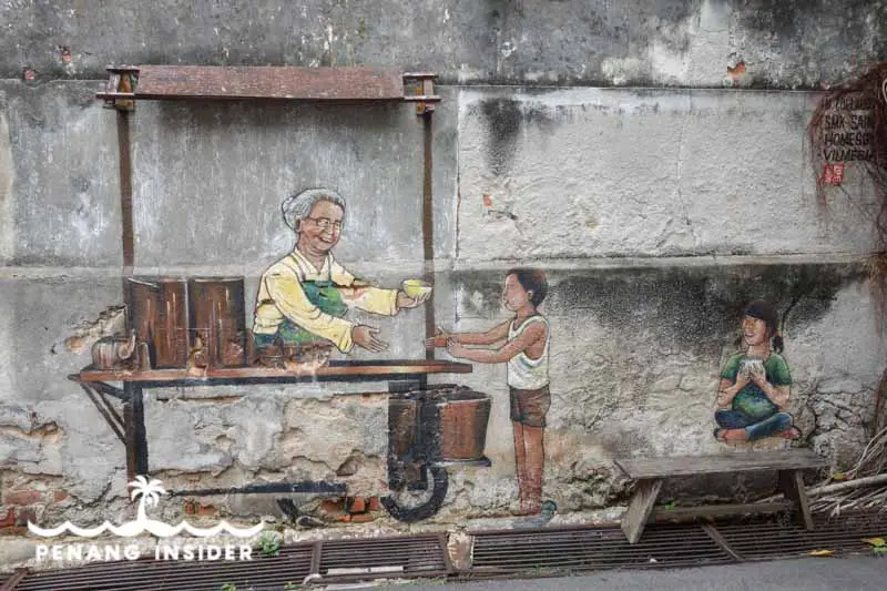 Penang Street Art Tau Fu Fa Seller