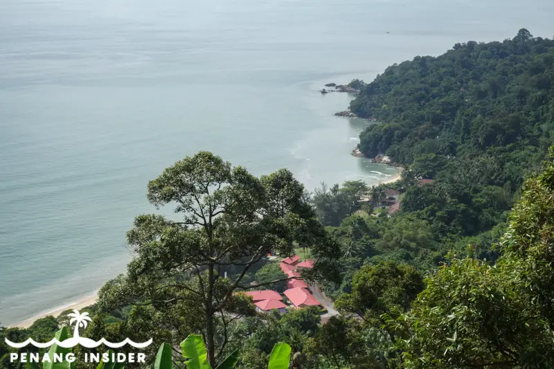 Coastal views of southern Balik Pulau from the Pulau Betong to Gertak Sanggul trail 