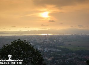 sunset view Berapit Hill Bukit Mertajam