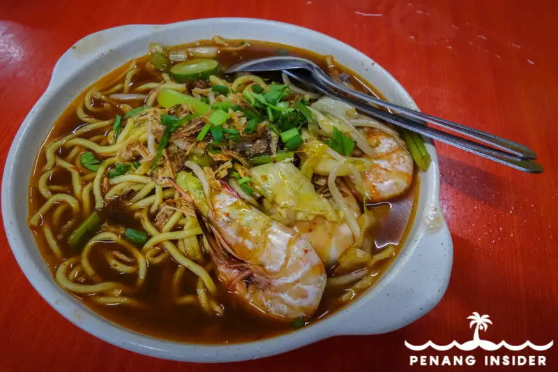 Pulau Aman mee udang plate