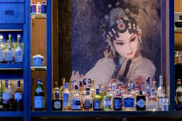 Chinese Opera mural at 12 senses bar george town penang