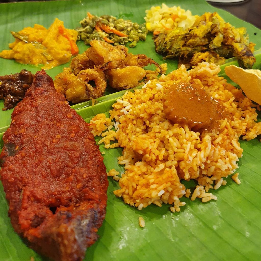 Banana Leaf meal at Passions of Kerala restaurant in Penang