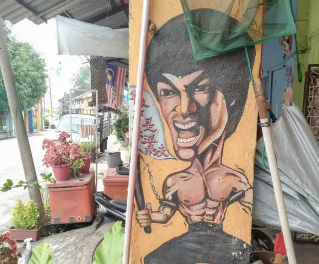 Bukit_tambun_street_art_bruce_lee Bukit Tambun Penang street Art Bruce Lee