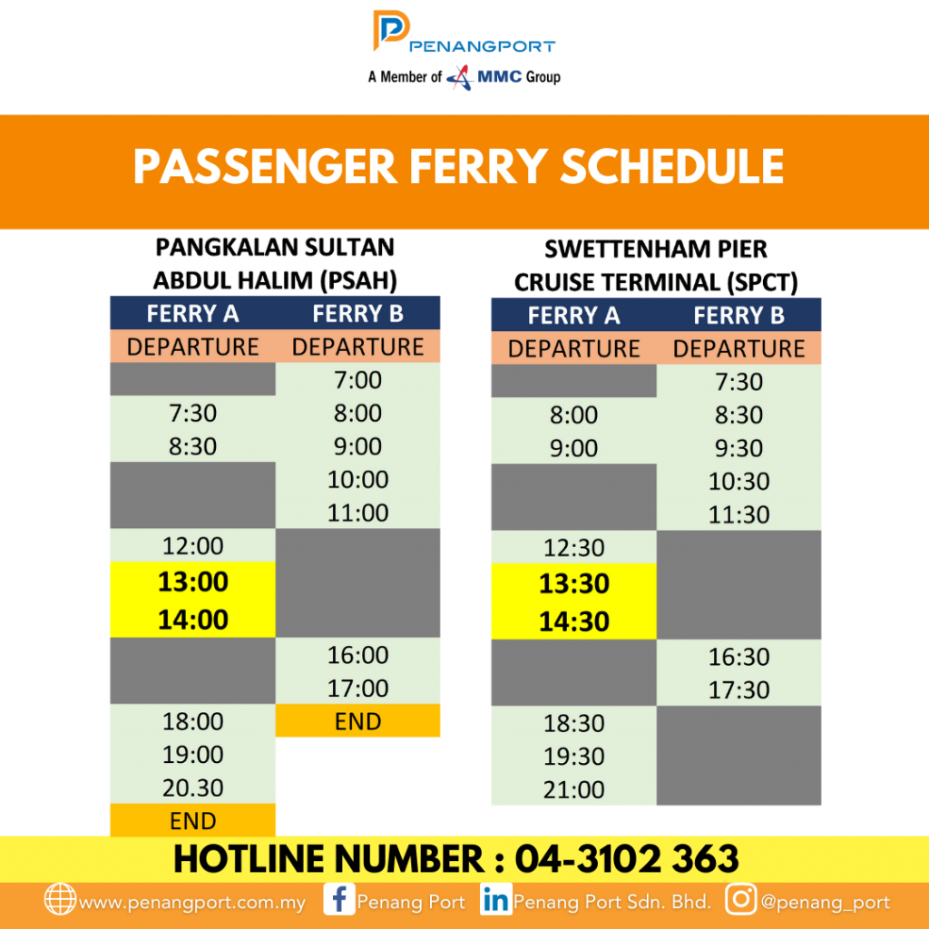 cruise schedule penang