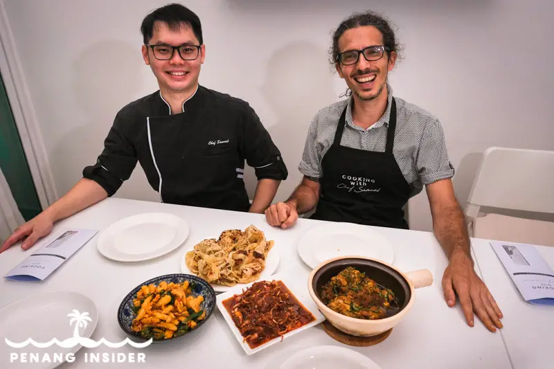 Penang cooking class Chef Samuel and Marco Ferrarese