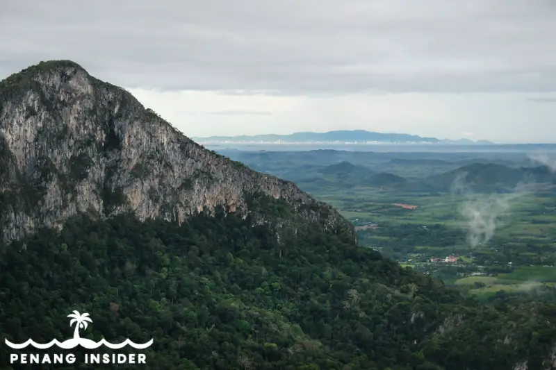 Gunung Pulai summit view from Gunung Baling