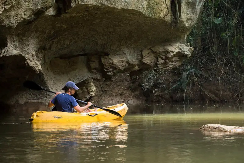 kayaking at kenong rimba forest eco camp Malaysia
