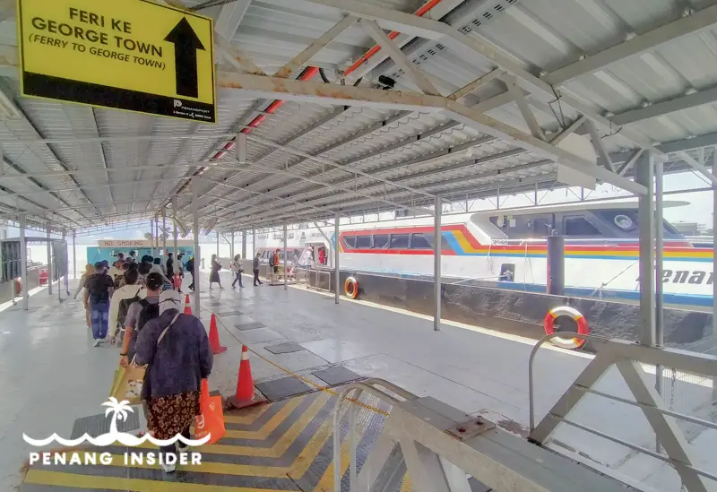 Penang ferry pedestrian service Butterwoth to George Town
