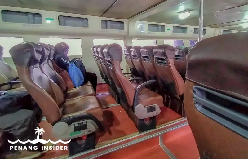 Passenger seating on Penang Ferry