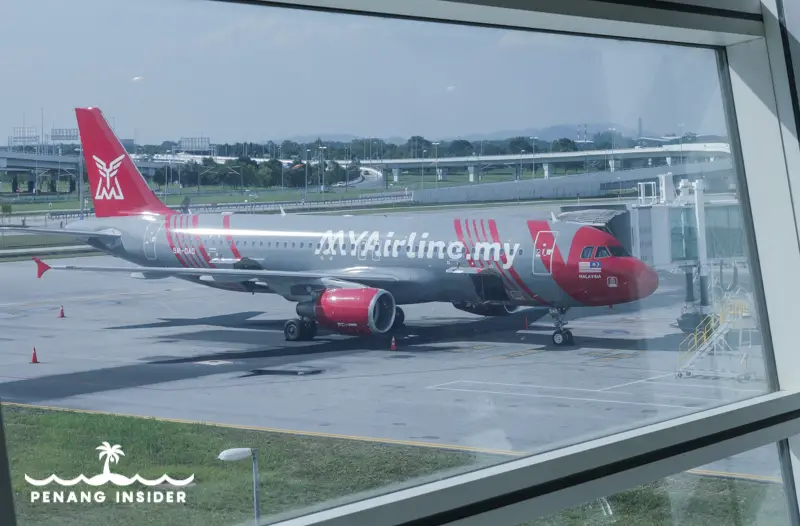 MYAirline plane parked at KLIA2 airport in Kuala Lumpur
