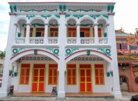 Peranakan house in Joo Chiat road Singapore