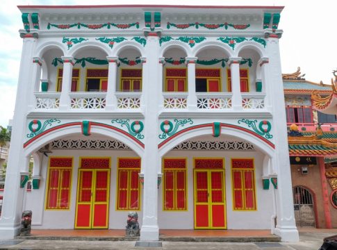 Peranakan house in Joo Chiat road Singapore