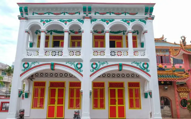 Peranakan house in Joo Chiat road Singapore